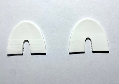 photo shows rainbow arches cut out